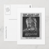 Sociale zekerheid Opa, jaren 1930 - Gepersonalisee Briefkaart (Voorkant / Achterkant)