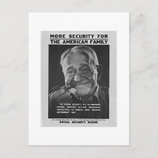 Sociale zekerheid Opa, jaren 1930 - Gepersonalisee Briefkaart