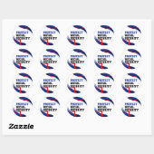 Sociale zekerheid politieke anti Trump Ronde Sticker (Vel)