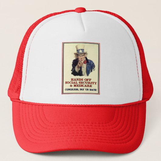 Sociale zekerheid trucker pet (Voorkant)