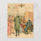 Socialisering 18e eeuw briefkaart (Voorkant)
