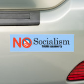 Socialisme - Armoede verstikken Bumpersticker (Op auto)