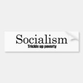 Socialisme - Armoede verstikken Bumpersticker (Voorkant)