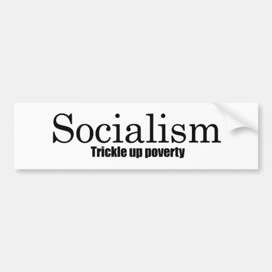 Socialisme - Armoede verstikken Bumpersticker (Voorkant)