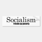 Socialisme - Armoede verstikken Bumpersticker (Voorkant)