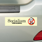 Socialisme - Armoede verstikken Bumpersticker (Op auto)