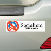 Socialisme - Armoede verstikken Bumpersticker (Op auto)