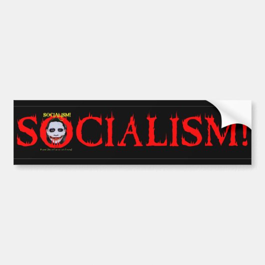 socialisme bumpersticker (Voorkant)
