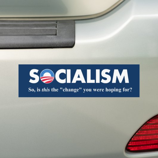 socialisme bumpersticker (Op auto)
