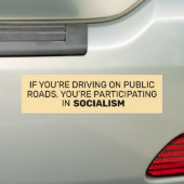socialisme bumpersticker (Op auto)