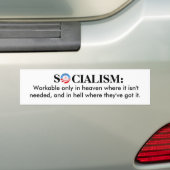 socialisme bumpersticker (Op auto)