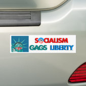 Socialisme gags Liberty bumper sticker (Op auto)