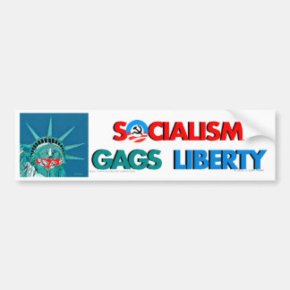 Socialisme gags Liberty bumper sticker