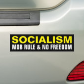 Socialisme gedefinieerd Bumpersticker (Op auto)
