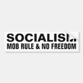 Socialisme gedefinieerd Bumpersticker (Voorkant)