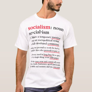 Socialisme gedefinieerd (licht) T-shirt