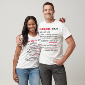 Socialisme gedefinieerd (licht) T-shirt (Unisex)
