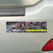 Socialisme geïllustreerde Bumpersticker (Op auto)