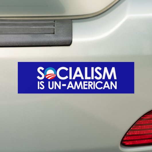 Socialisme is Amerikaans Bumpersticker (Op auto)