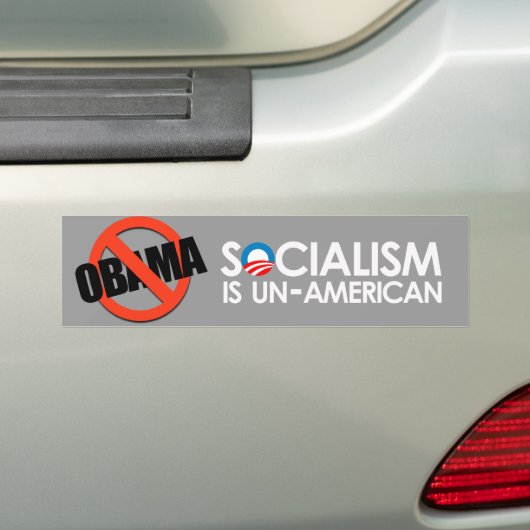 Socialisme is Amerikaans Bumpersticker (Op auto)