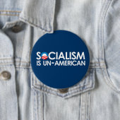 Socialisme is Amerikaans Ronde Button 4,0 Cm (In situ)