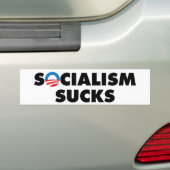 socialisme is klote bumpersticker (Op auto)