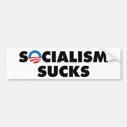 socialisme is klote bumpersticker (Voorkant)