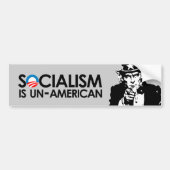Socialisme is niet-Amerikaans Bumpersticker (Voorkant)