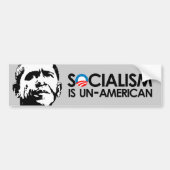 Socialisme is niet-Amerikaans Bumpersticker (Voorkant)