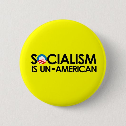 Socialisme is niet-Amerikaans Ronde Button 5,7 Cm (Voorkant)