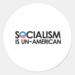 Socialisme is niet-Amerikaans Ronde Sticker