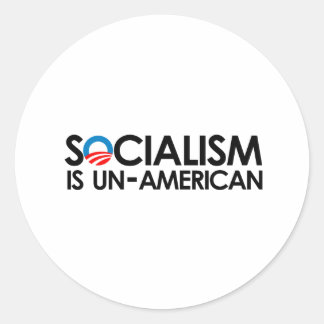 Socialisme is niet-Amerikaans Ronde Sticker