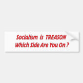 Socialisme is verraad bumpersticker (Voorkant)