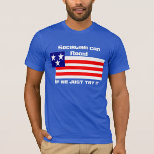 Socialisme kan op zijn kop t-shirt
