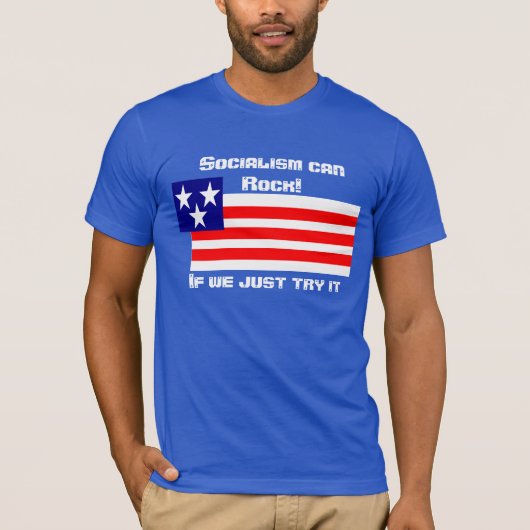 Socialisme kan op zijn kop t-shirt (Voorkant)