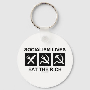 Socialisme leeft in de rijke (politieke) wetenscha sleutelhanger