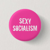 socialisme ronde button 3,2 cm (Voorkant)
