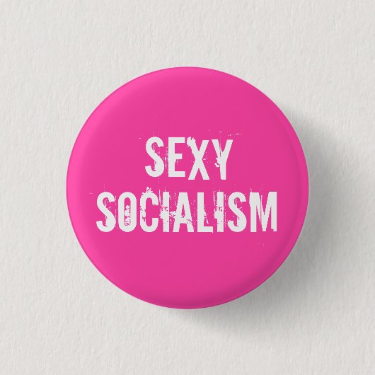 socialisme ronde button 3,2 cm (Voorkant)