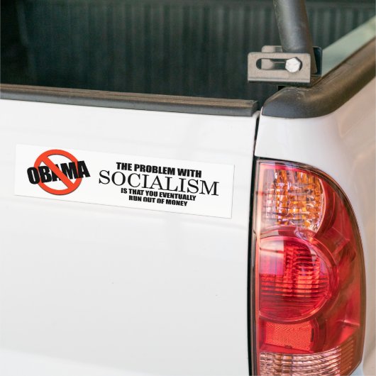Socialisme - Rust op geld Bumpersticker (Op Truck)