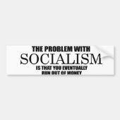 Socialisme - Rust op geld Bumpersticker (Voorkant)