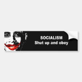 SOCIALISME - SCHUDDEN EN OBEY BUMPERSTICKER (Voorkant)