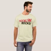 socialisme slaat om t-shirt (Voorkant volledig)