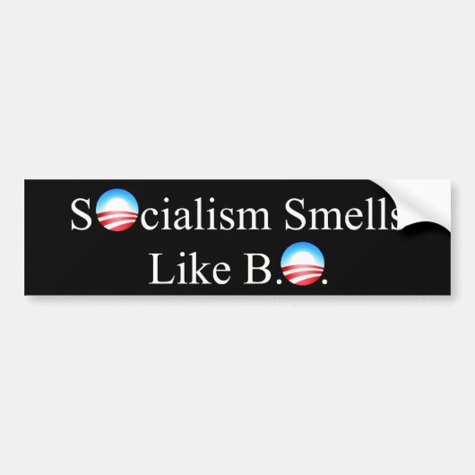 SOCIALISME SMELLS ALS BO BUMPERSTICKER (Voorkant)