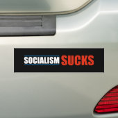 Socialisme Sucks Bumpersticker (Op auto)