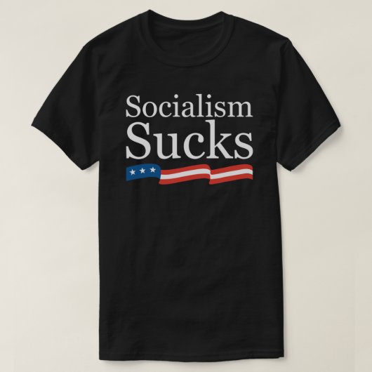 Socialisme Sucks Essential T-Shirt (Design voorkant)
