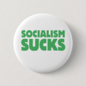 Socialisme Sucks Ronde Button 5,7 Cm (Voorkant)