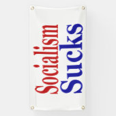 Socialisme Sucks Spandoek (Verticaal)