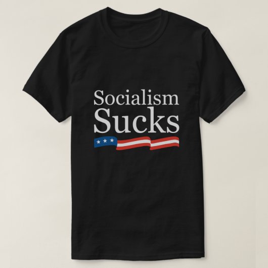 Socialisme Sucks T-shirt (Design voorkant)