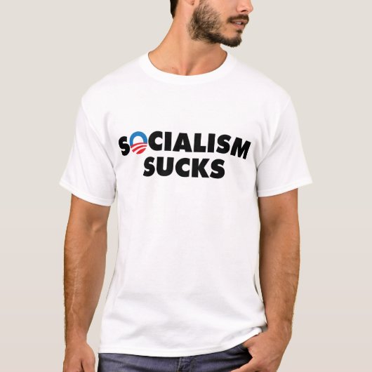 Socialisme Sucks T-shirt (Voorkant)