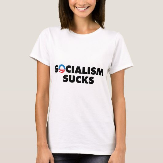Socialisme Sucks T-shirt (Voorkant)